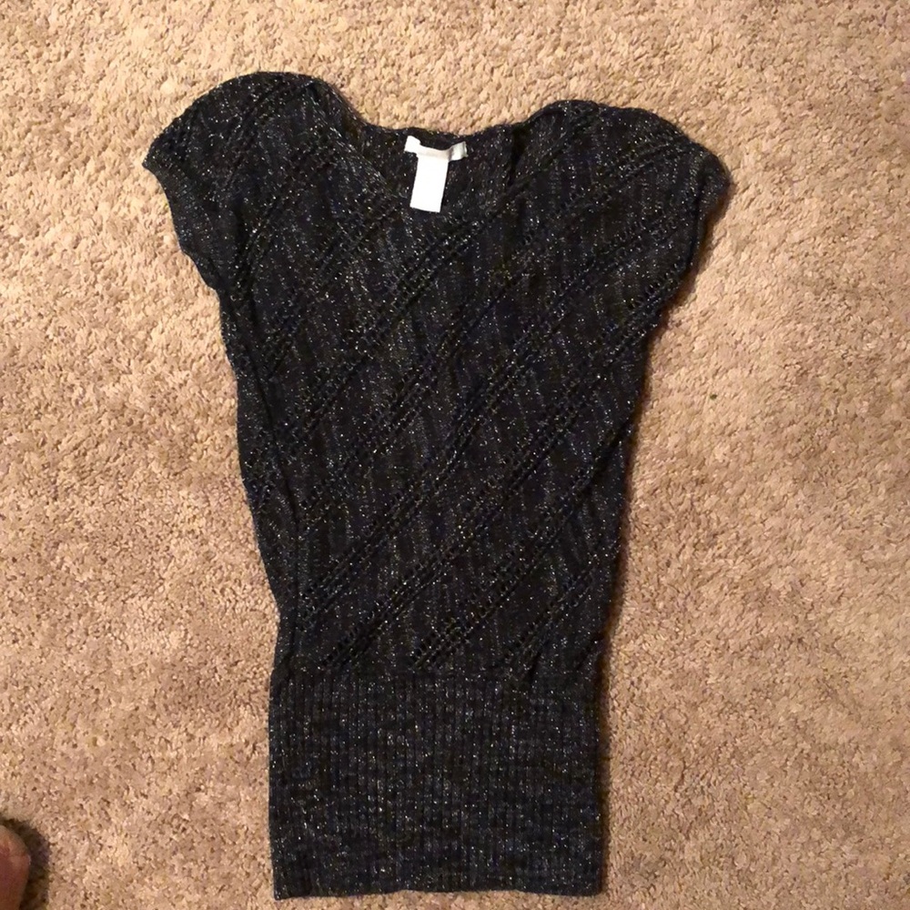 Black, sparkly sweater